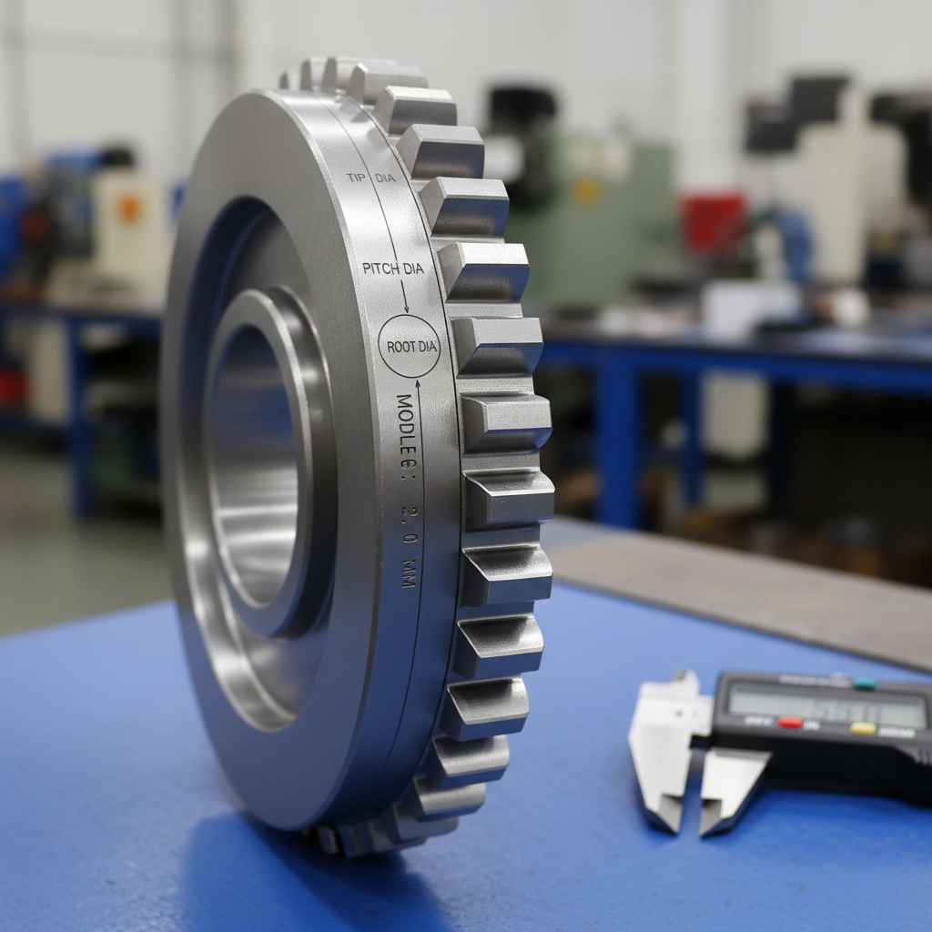 Visual representation of What Is the Fundamental Definition Used in Spur Gear Module Calculation?