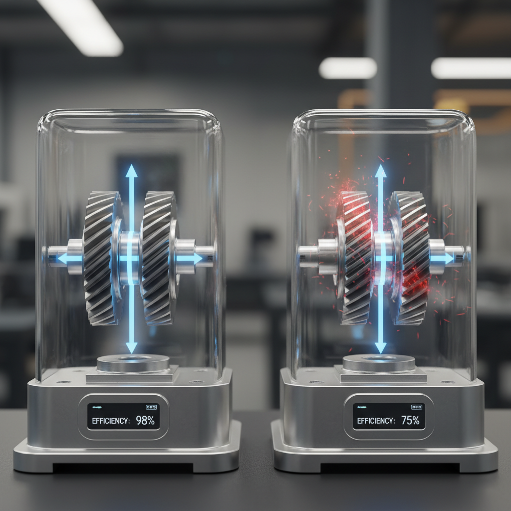helical gear efficiency comparison
