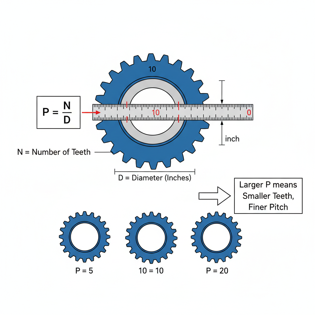 Diametral Pitch Calculation Example