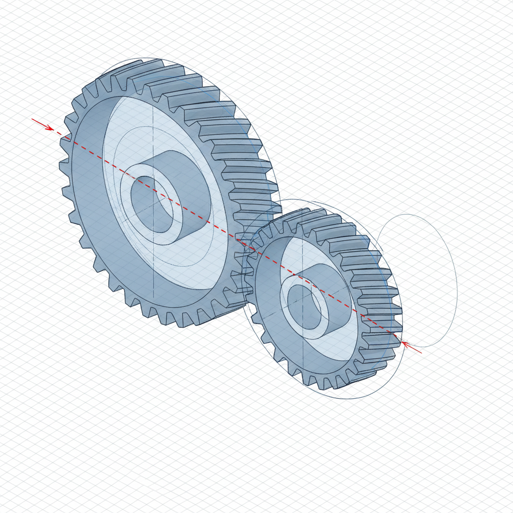 helical gear center distance calculation