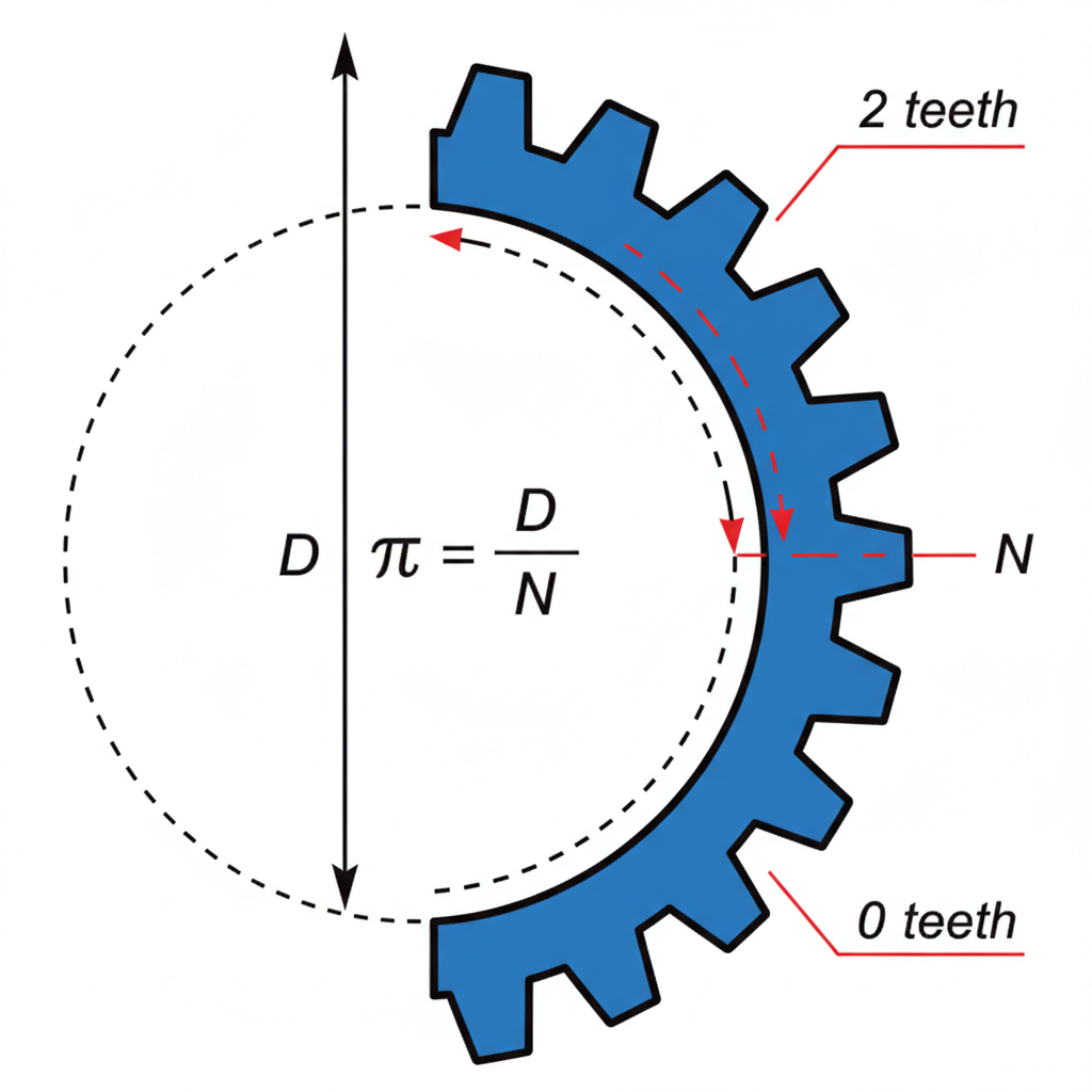Spur Gear Circular Pitch Calculation