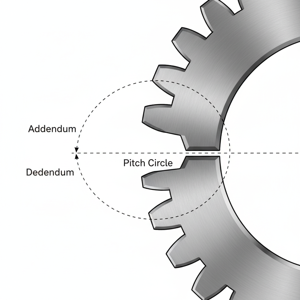 spur gear module diagram